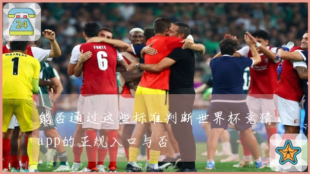 能否通过这些标准判断世界杯竞猜app的正规入口与否