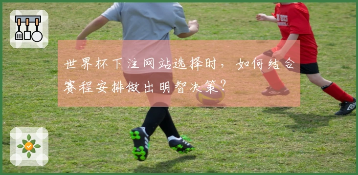 世界杯下注网站选择时，如何结合赛程安排做出明智决策？