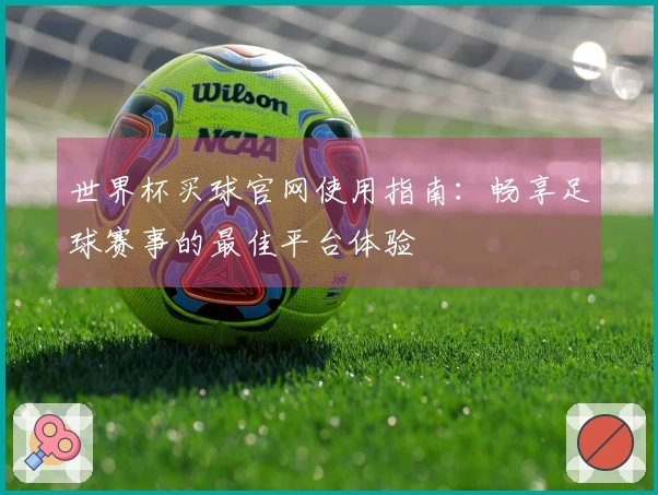 世界杯买球官网使用指南：畅享足球赛事的最佳平台体验