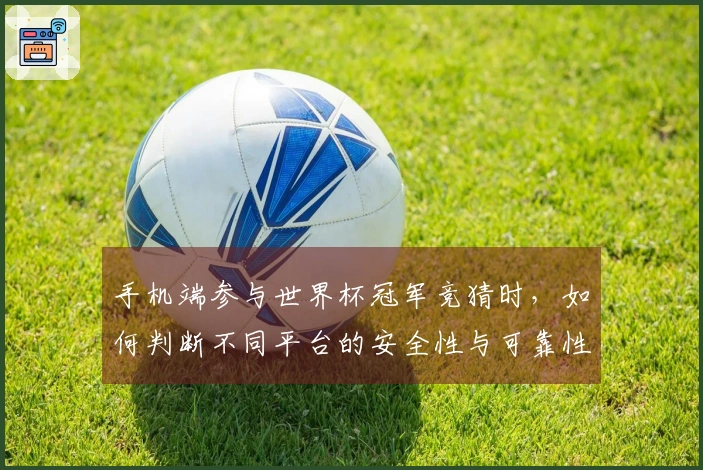 手机端参与世界杯冠军竞猜时,如何判断不同平台的安全性与可靠性?